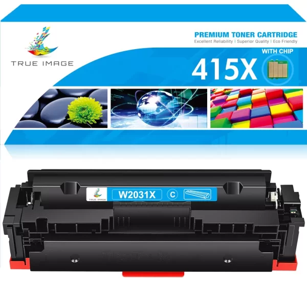 Тонер касета hp 415X W2031X Cyan с Чип