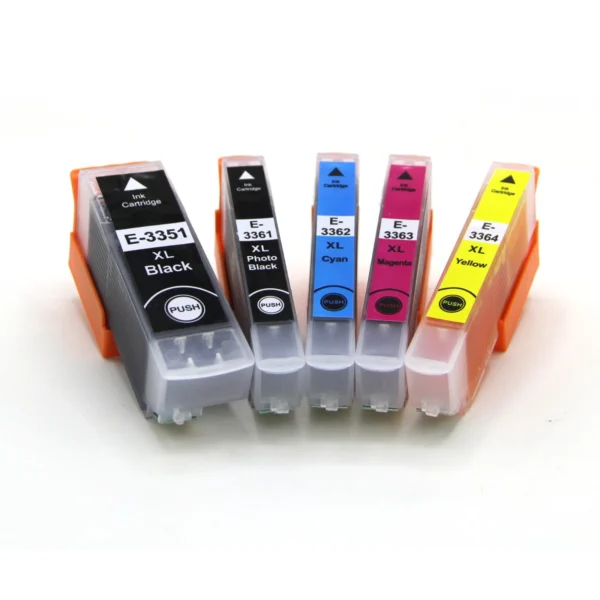 съвместими мастила за принтер Epson 33XL Комплект 5бр. Black, Cyan, Magemta, Yellow