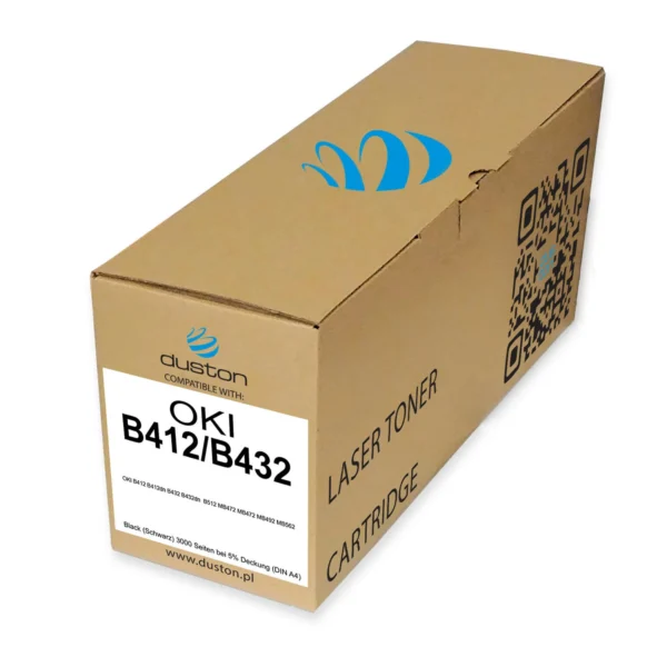 Съвместима нова тонер касета за OKI B412dn, B432dn