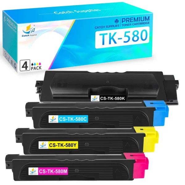 Съвместими тонер касети Kyocera TK-580 Комплект 4 бр. – черен, циан, магента и жълт за лазерни принтери Kyocera.
